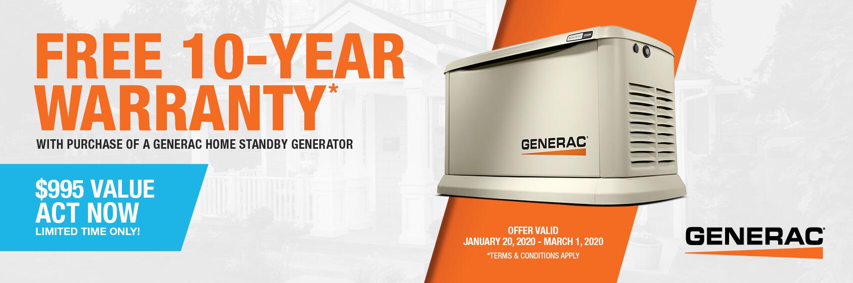 Homestandby Generator Deal | Warranty Offer | Generac Dealer | Rootstown, OH